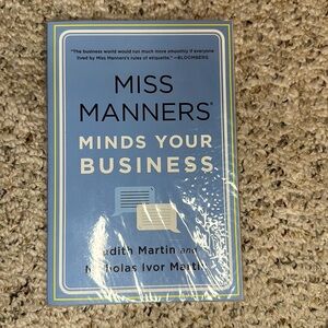 Miss Manners -Mind Your Business Book by Judith Martin NWT